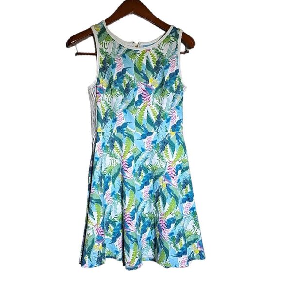 Letarte Tropical Print Sleeveless Dress Size Small - Picture 1 of 7